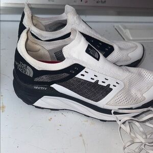 The North Face White and Black Athletic Shoes